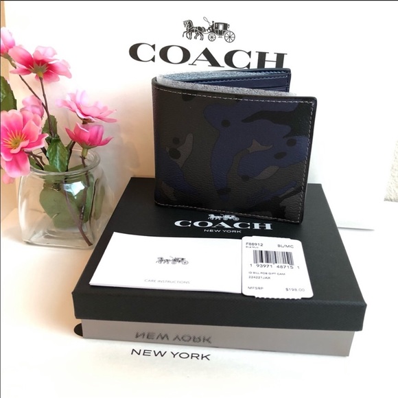 ๐น Coach ID Billfold Key Fob Ring Gift Set Wallet - Picture 4 of 8